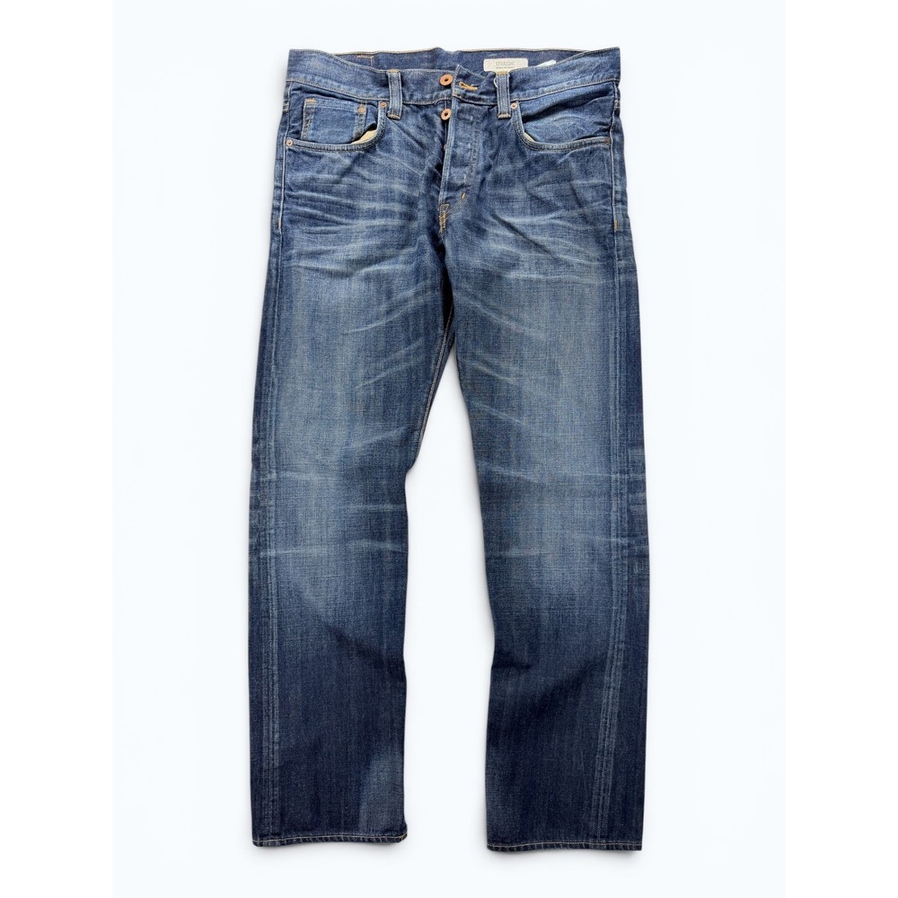 &Denim Men's Straight Leg Jeans 32x32 Button Fly Regular Waist